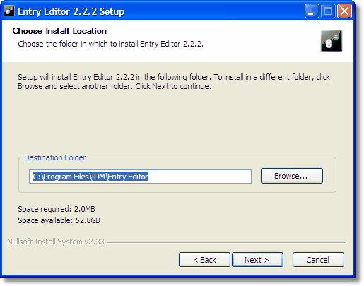 how to change idm location